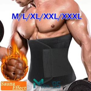 Men Waist Trainer Body Shaper Tummy Girdle Belt Belly Fat Burners Corset M-3XL - Picture 1 of 31
