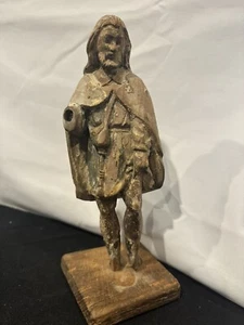 FRÜHE ANTIKE HOLZSCHNITZEREI - SPANISCHER SANTOS HEILIGER - Kolonialkunst - Bild 1 von 8