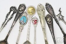 Assorted Antique Souvenir Spoons Italy Gerber Sunkist Rolex 24pc SP 21564