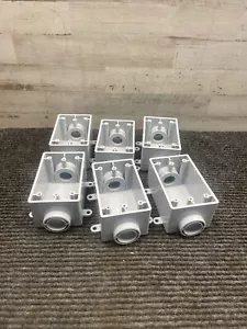 NEW LOT OF 6 CANTEX 5133464 3/4" 1G PVC FSC BOXES - Picture 1 of 7