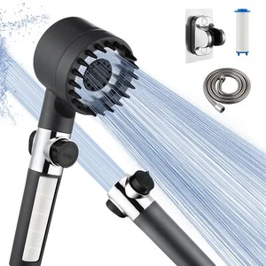 Cabezal de ducha Drivse Iondrops con filtros para agua dura interruptor de apagado portátil - Imagen 1 de 7