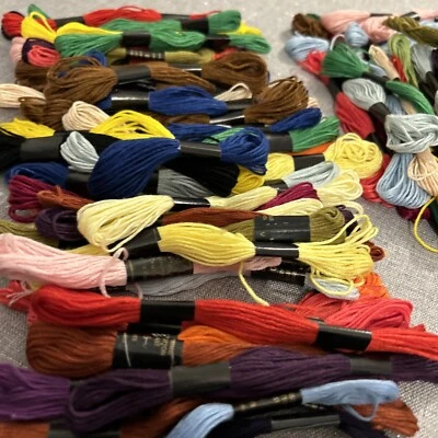 Joblot Embroidery Thread 100% Cotton - 110 Plus packs in Various Colour Shades - Image 1 of 4