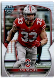 2023 Topps National Wrapper Bowman U Chrome Refractor #BU-19 JACK SAWYER - Picture 1 of 2