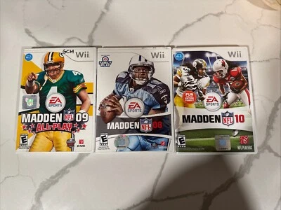 Nintendo Wii - Madden NFL 3-Game Lot - Madden 08, Madden 09 & Madden 10 / CIB - Image 1 of 4