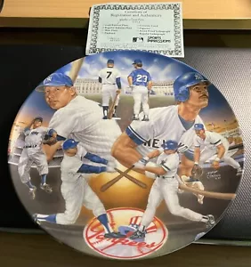 Placa de béisbol Mantle & Mattingly Sports Impressions Yankee Tradition con caja - Imagen 1 de 4