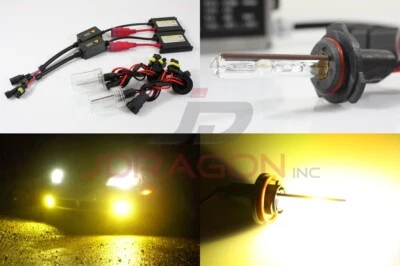 9006/Hb4 3000K Yellow 35W Slim DC Ballast HID Conversion Kit Xenon Bulb - Image 1 of 4