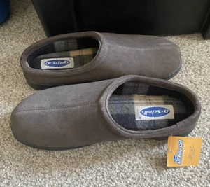 Dr. Scholl's Men's Air-Pillo Gel Slip on Slippers Grey Sz. 10 M New - Picture 1 of 4
