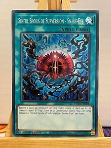 Sündhafte Beute des Verrats - Schlangenauge MP24-EN104 Secret Rare EN NM YUGIOH - Bild 1 von 1