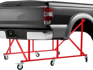 Folding Truck Bed Cart Dolly Universal Pick up Large Auto Parts Transporter W/6 - Picture 1 of 9