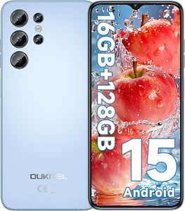 C1 Smartphone Android 15, 16GB +128GB/1TB Telefono Cellulare 2025, 6.52" HD+ Tel - Foto 1 di 12