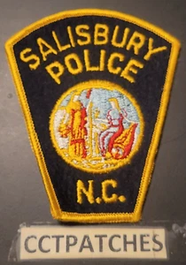 SALISBURY, NORTH CAROLINA POLICE FELT SHOULDER PATCH NC - Picture 1 of 2