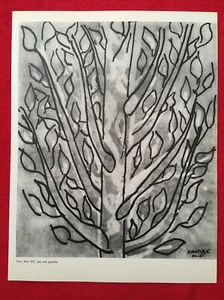 Henri Matisse, árbol bonito, vintage, litografía offset París 1970 firmada en placa, - Imagen 1 de 5