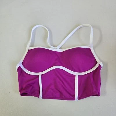 Sujetador para mujer PINK ACTIVE XS púrpura blanco ribete Ultimate push up espalda deportiva Foto 1 de 4