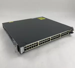 48-portowy przełącznik gigabitowy Cisco WS-C3750E-48TD-S V01 PRZETESTOWANY RESET - Zdjęcie 1 z 13