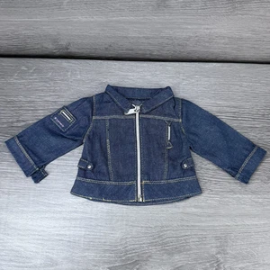 American Girl 18" Doll Pretty Print Jacket Embroidered Floral Denim Jacket - Picture 1 of 10
