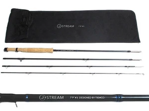 Timco J Stream JS793-4 Fly Rod 3WT 7ft9in 4pc Used Lightweight - Picture 1 of 4