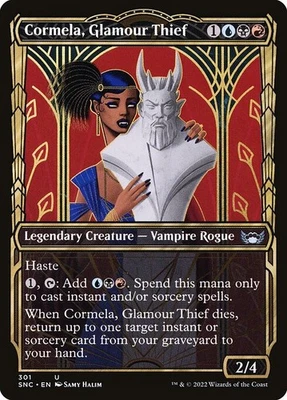 (2x FOIL) CORMELA, GLAMOUR THIEF - SNC New Capenna – MTG Magic Gathering Card - Image 1 of 4
