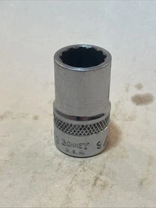 Vintage Bonney #A18 9/16" Knurled Socket 12 Point 1/2" Drive Made in USA - Picture 1 of 18