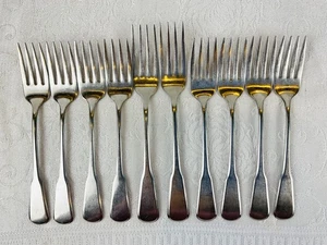 Oneida INDEPENDENCE 10-teiliges Set Deluxe 2 Abendessen & 8 Salatgabeln guter Zustand - Bild 1 von 11