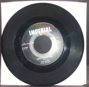 45 rpm rockabilly BILL ALLEN & BACK BEATS Since I Have/Please Give 1958 Imperial - Foto 1 di 2