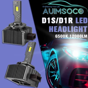 6500K LED Headlight Bulb D1S D1R High Low Beam HID Xenon Conversion Kit - Bild 1 von 14