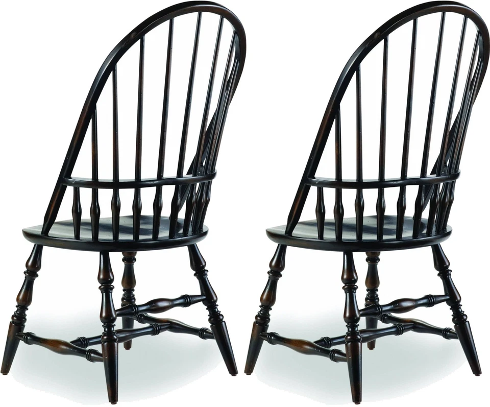 Silla de comedor Hooker Furniture 3005-75330-SINGLE 43-1/4 pulgadas de alto - ébano frotado Foto 1 de 1