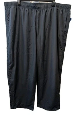 Calça de atletismo vintage nova com etiquetas Starter masculina 4XL cinza academia atlética tornozelo zíper malha forrada - Imagem 1 de 4