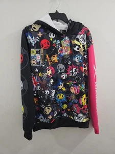 Tokidoki Freshhoods Hoodie schwarz pink Größe Small nagelneu mit Etikett - Bild 1 von 13