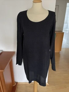 TUSNELDA BLOCH Designer Kleid Tunika Gr.40 M Schwarz Seide Lagenlook Top Zustand - Bild 1 von 11