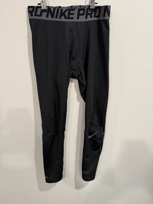 Medias de compresión Nike Pro para mujer XL negras elásticas logotipo Swoosh cintura elástica Foto 1 de 4