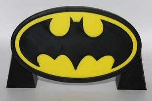 Batman 3D printed Logo Sign Wall Desk Shelf Art - Picture 1 of 3