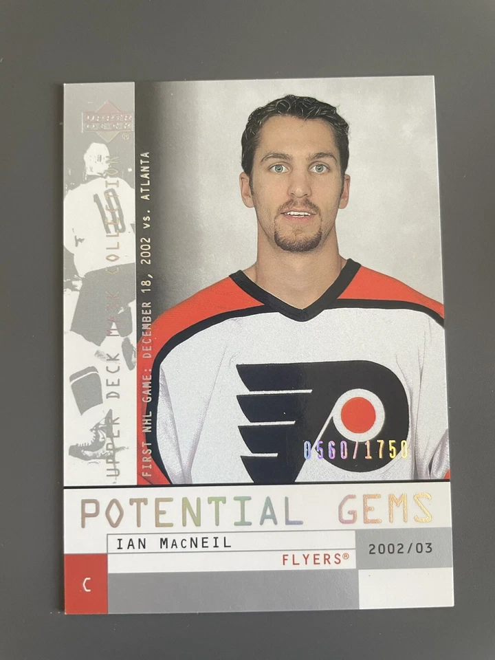 2002-03 Upper Deck Mask Collection /1750 Ian MacNeil #136 Rookie RC - Image 1 of 2
