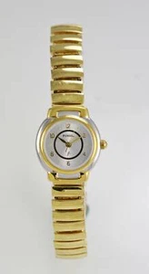 Fossil F2 Uhr Damen Edelstahl Silber Gold Stretch Wasser Res Weiß Batt Quarz - Bild 1 von 3