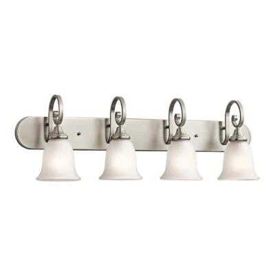 KICHLER Light Vanity Light with Satin Etched Glass in Brushed Nickel - Image 1 of 3
