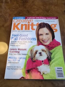 Creative Knitting Magazine 41 Easy Knitting Projects November 2005 - Picture 1 of 2