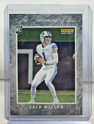 Zach Wilson 2021 Panini Instant The Incoming Class RC #IC-ZW - NY JETS - SP/3109 - Image 1 of 2