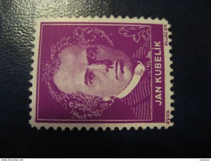 JAN KUBELIK Music Poster Stamp Vignette CZECHOSLOVAKIA Label - Imagen 1 de 1