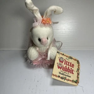 Vintage Wittle Wabbit Ballewina the Ballerina 1978 Plush 8" 20312 w/Tag - Picture 1 of 12