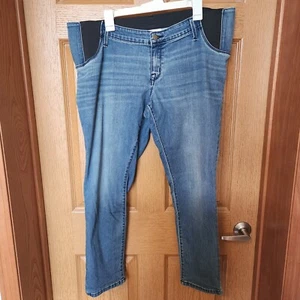 Jeans Isabel maternità lavaggio medio pannello inserto maternità jeggings taglia 18 usato in ottime condizioni - Foto 1 di 11