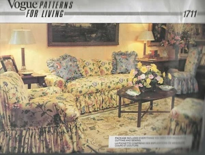 Vogue Patterns for Living 1711 ~ Slipcovers for Furniture - Uncut - Picture 1 of 2