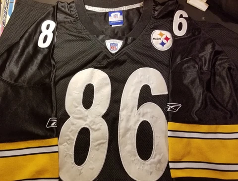 Hines Ward Steelers Blk Adult Size 5xl Sewn Used Cover