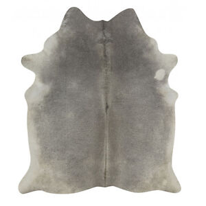 Exotic  Grey Rodeo Cowhide Rug XXXL Size approx 6x8 ft