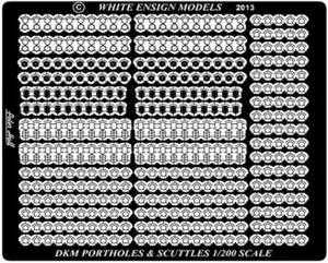 White Ensign Models 1/200 German Kriegsmarine Portholes & Scuttles (1919-1945) - Picture 1 of 1