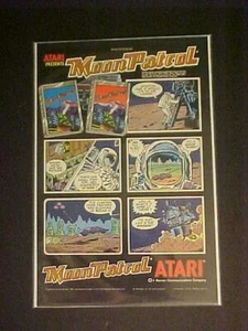 RARE ATARI ~ MOON PATROL ~ HOME VIDEO GAME CARTRIDGER AD ORIGINAL VINTAGE  1984 - Picture 1 of 4