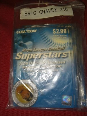 Lot Of 10 Eric Chavez USA Today, MLB Superstars Collectors Medallions - Image 1 of 3