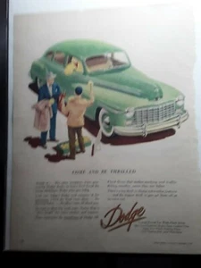 Original 1948 Dodge Magazine Ad 'Come and Be Thrilled' - Picture 1 of 1