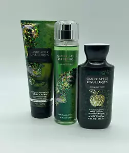 Bath & Body Works Body Cream, Lotion, & Mist CANDY APPLE CAULDRON Set - 3 - Picture 1 of 1