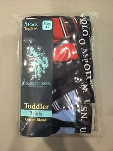 U.S. Polo 5-Pack Brief Tag Free Underwear - Size 4T - Picture 1 of 2