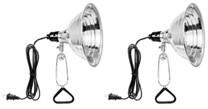 Clamp Lamp Light 8.5" 150 Watts Silver Black Indoor Durable E26 Scratch Resist - Picture 1 of 8