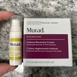 Confezione 2 pz MURAD RETINOL SIERO RINNOVAMENTO GIOVANILE 5 ml➕Crema recupero intenso 7,5 ml - Foto 1 di 3